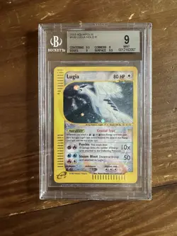 Pokemon Lugia Aquapolis Crystal Holo Rare #149 BGS 9 (Very strong subgrades) - Image 1