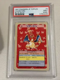 1995 P.M. Pokemon Top Sun Japanese Charizard Blue Back - #6 - PSA 9(MK) Low Pop - Image 1