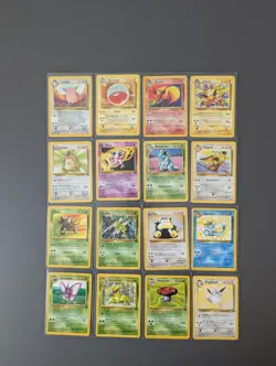 Pokemon Jungle Complete Set Of Non Holo Rares 17-32 - Image 1