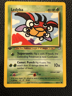 Ledyba - Pokemon Neo Genesis First 1st Edition #63 - Common - Image 1