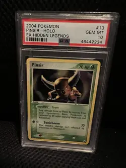 2004 Pokemon EX Hidden Legends Pinsir 13 PSA 10 - Image 1