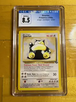 1999 POKEMON JUNGLE #27 SNORLAX CGC 8.5 - Image 1