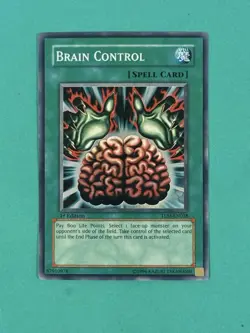 2005 Yu-Gi-Oh! Brain Control 1st Edition Super Rare TLM-EN038 NRMT - Image 1