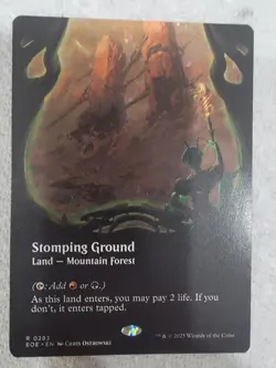 Magic the Gathering: Stomping Ground (Borderless) Edge of Eternities Regular - Image 1