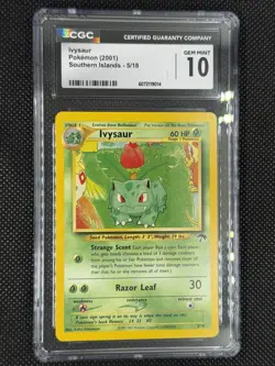 Pokemon 2001 Ivysaur Southern Islands 5/18 CGC 10 Gem Mint - Image 1