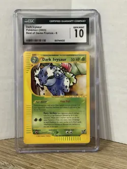 Pokemon TCG Dark Ivysaur Best of Game Promo 2003 Promo 6 CGC Gem Mint 10 - Image 1
