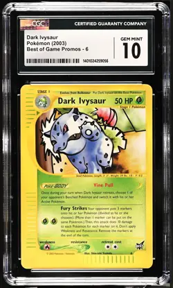 Pokemon Dark Ivysaur Best of Game Promo 2003 Promo 6 CGC Gem Mint 10 - Image 1