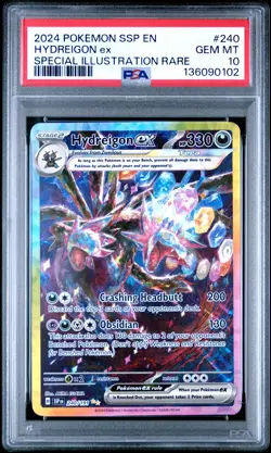 2024 POKEMON SSP EN-SURGING SPARKS SPECIAL ILLUSTRATION RARE HYDREIGON EX PSA 10 - Image 1