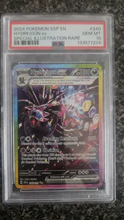 2024 POKEMON SSP EN-SURGING SPARKS SPECIAL ILLUSTRATION RARE HYDREIGON EX PSA 10 - Image 1