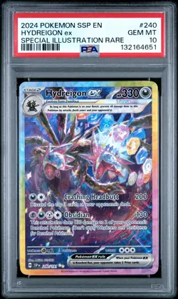2024 POKEMON SSP EN-SURGING SPARKS SPECIAL ILLUSTRATION RARE HYDREIGON EX PSA 10 - Image 1