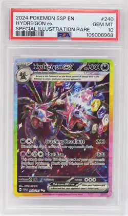 2024 POKEMON SSP EN-SURGING SPARKS SPECIAL ILLUSTRATION RARE HYDREIGON EX PSA 10 - Image 1