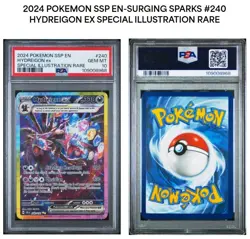 2024 POKEMON SSP EN-SURGING SPARKS SPECIAL ILLUSTRATION RARE HYDREIGON EX PSA 10 - Image 3