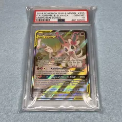 Pokemon Gardevoir Sylveon GX Alt Art 205/214 PSA 10 Unbroken Bonds English - Image 1