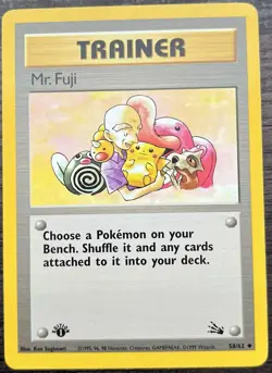 Mr. Fuji 58/62 Pokemon TCG WOTC Base Set Fossil Uncommon NEAR MINT NM - Image 1