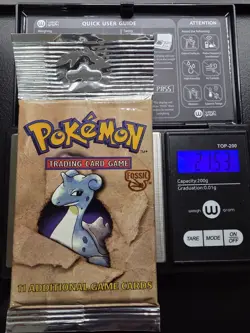 HEAVY! 21.53g Pokemon Fossil Booster Pack Long Crimp FACTORY SEALED - WOTC - Image 4