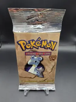 HEAVY! 21.67g Pokemon Fossil Booster Pack Long Crimp FACTORY SEALED - WOTC - Image 1