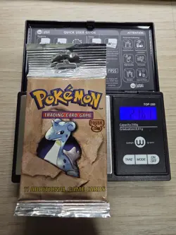 HEAVY! 21.67g Pokemon Fossil Booster Pack Long Crimp FACTORY SEALED - WOTC - Image 3