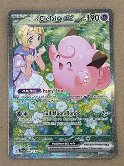 Lillie's Clefairy EX 184/159 SV09 Journey Together SIR Pokemon TCG Card NM🔥🔥 - Image 1