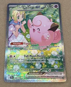 Lillie's Clefairy EX 184/159 SV09 Journey Together SIR Pokemon TCG Card NM🔥🔥 - Image 2