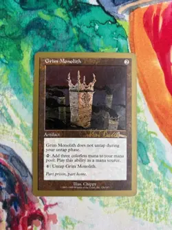 Grim Monolith Magic The Gathering MTG Tokio 1999 Kai budde Chippy - Image 1