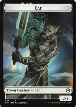 Cat Token T Phyrexia: All Will Be One 1 NM MTG - Image 1