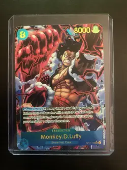 Monkey D. Luffy Alt Art OP11-118 SEC A Fist of Divine Speed ONE PIECE English - Image 1