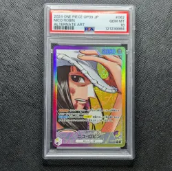 2024 One Piece JPN OP09-62 Emperors In The New World Nico Robin PSA 10 GEM MT2 - Image 1