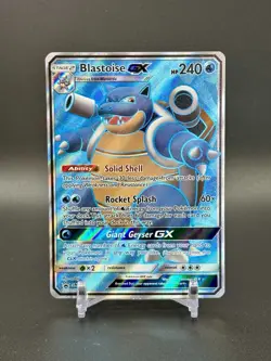 Pokemon TCG Blastoise GX Unbroken Bonds SM189 Holo Promo Card - Image 1