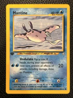 Pokemon Mantine Common 1st Edition Neo Genesis 064/111 NM - Image 1