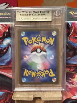 2025 Pokemon TCG Scarlet and Violet White Flare Japanese #128 Sawk AR BGS 9.5 - Image 2