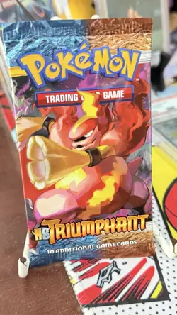 2010 Pokemon HS Triumphant Booster Pack Magmortar Art Sealed English Nintendo - Image 1