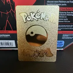 Pokemon Jolteon VMAX 300hp Gold Foil Fan Art Collector Card TCG - Image 2