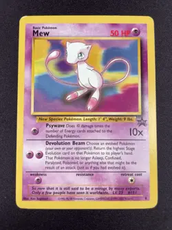 Pokemon TCG Mew Black Star Promo 8 Non Holo 1999-2000 WOTC NM/LP - Image 1
