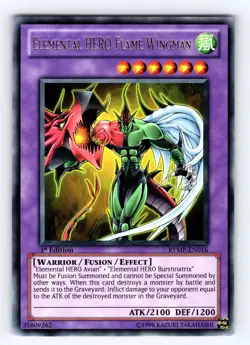 Yugioh Elemental HERO Flame Wingman RYMP-EN016 1st Edition Rare - VLP-NM 💎 - Image 1