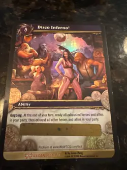 unscratched,disco inferno wow loot card - Image 1