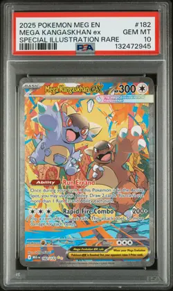 2025 POKEMON MEG EN-MEGA EVOLUTION #182 MEGA KANGASKHAN EX PSA 10 - Image 1
