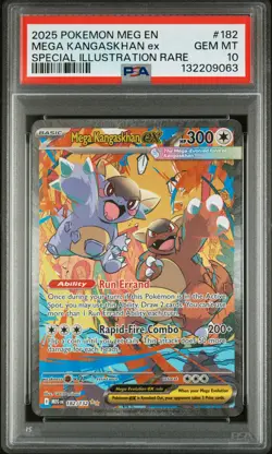 2025 POKEMON MEG EN-MEGA EVOLUTION #182 MEGA KANGASKHAN EX PSA 10 - Image 1