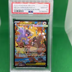 2025 POKEMON MEG EN-MEGA EVOLUTION #182 MEGA KANGASKHAN EX PSA 10 - Image 1