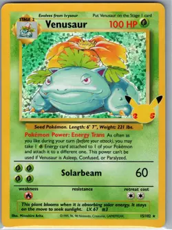 Venusaur 15/102 Holo Celebrations: Classic Collection - Pokemon Card - NM - Image 1
