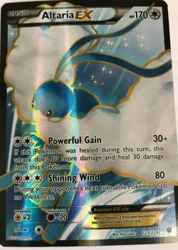 Pokemon TCG XY HOLO Fates Collide Altaria EX Card 123/124 Ultra Rare Full Art - Image 1