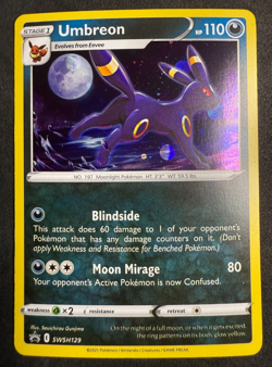 Umbreon Holo Promo Sword & Shield SWSH129 Pokemon Card TCG NM - Image 1