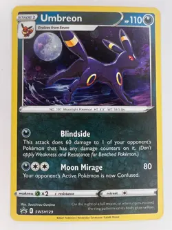 Umbreon - SWSH129 - Pokemon Sword & Shield Promo Ultra Rare Holo Card NM - Image 1