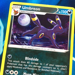 Umbreon - SWSH129 - Black Star Holo Rare Promo - Pokemon Card - NM - Image 2