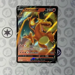 Pokemon TCG Charizard v Crown Zenith Holo Ultra Rare Card 018/159 - Image 1