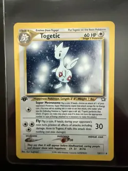 Togetic 16/111 Neo Genesis 1st Edition Holo Rare Pokemon TCG - LP - Image 1