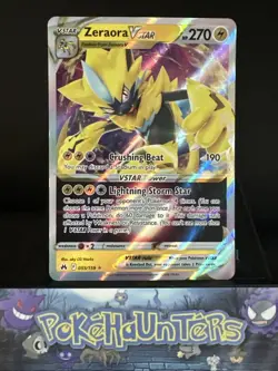 Pokemon Card Zeraora VSTAR 055/159 Crown Zenith Holo Ultra Rare NM - Image 1