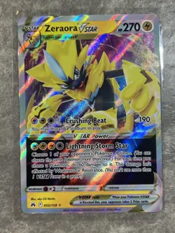 Zeraora VSTAR 055/159 Pokemon TCG Crown Zenith Holo Rare Card (Near Mint) NM - Image 1