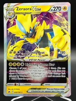 Zeraora VSTAR 055/159 Crown Zenith Pokemon Card NM - Image 1