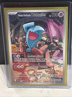Team Rocket's Wobbuffet 203 Sv: Scarlet & Violet Promo Cards Holo - Image 1