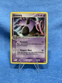 Pokemon Grumpig EX Emerald Prerelease Card 29/106 Stage 1 80HP Uncommon Regular - Image 1
